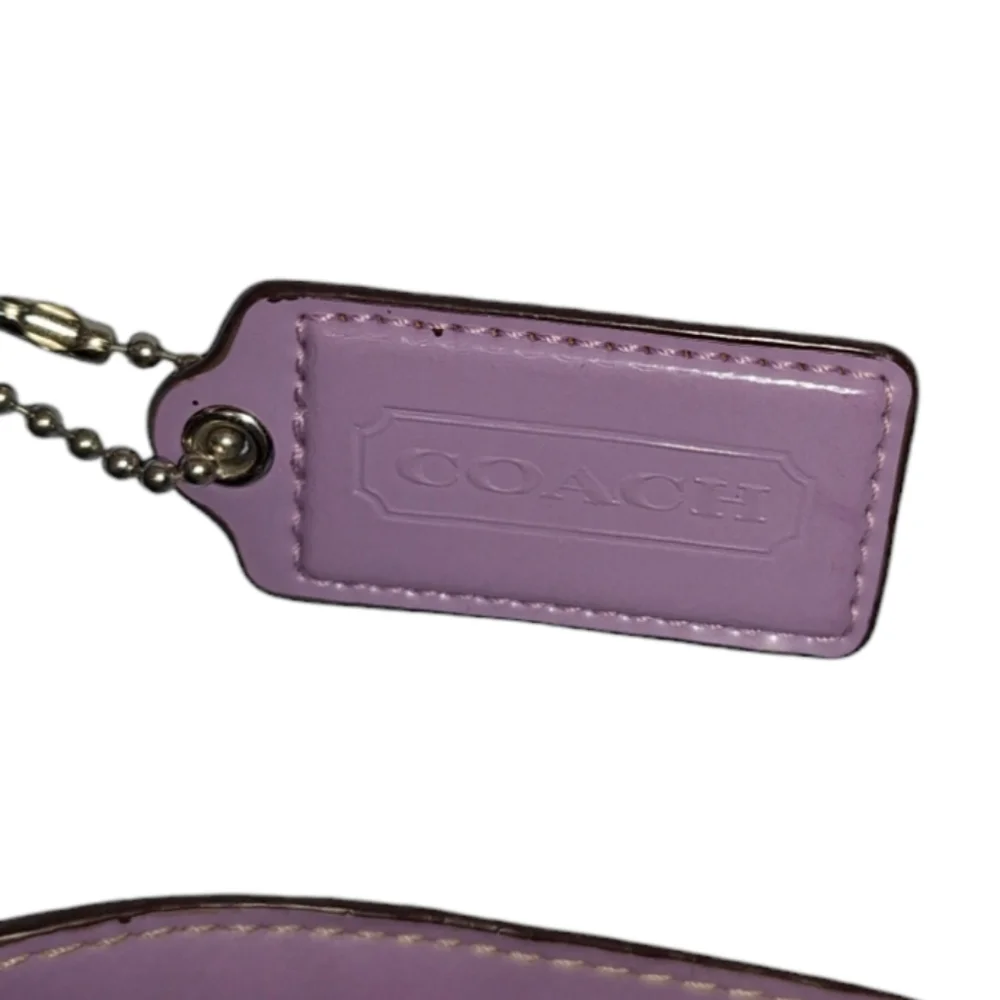 Coach Signature Canvas Hobo with Lavender Accent